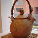 Pottery teapot